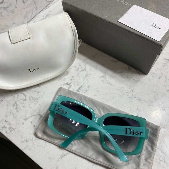 Vintage Dior Turquoise Oversized Sunglasses main image 7